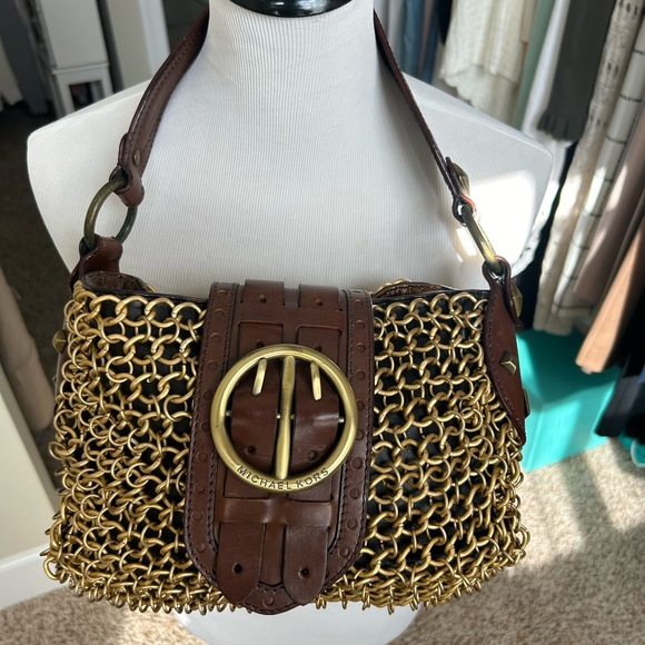 VINTAGE Michael Kors Chain Mail Bag - Picture 2 of 4